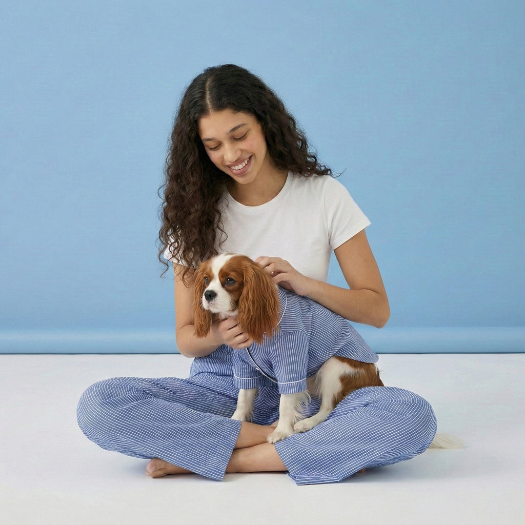 Oxford Pinstripe Human + Dog Set (Combo)